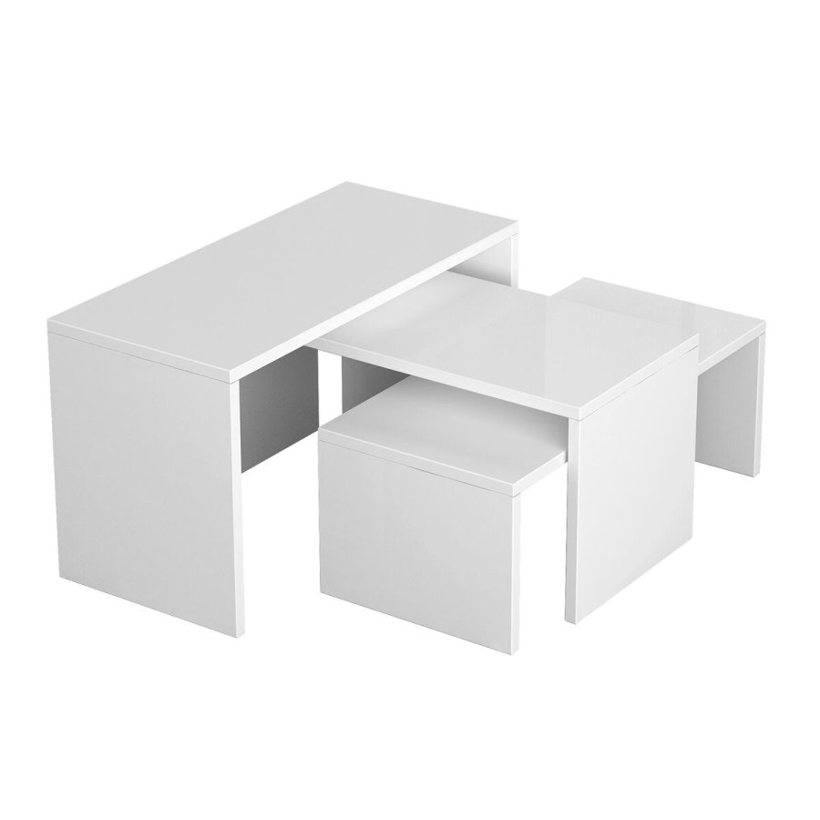 St med 3 borde Alexandra House Living Hvid Tr MDP 32 x 65 x 30 cm 24 x 65 x 30 cm 39 x 65 x 30 cm #1