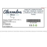 St med 3 borde Alexandra House Living Hrast Tr MDP 32 x 65 x 30 cm 24 x 65 x 30 cm 39 x 65 x 30 cm #6