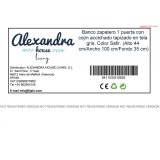 Skobnk Alexandra House Living Brun Gr 100 x 44 x 35 cm 2 Hylder 1 dr #29