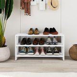Skobnk Alexandra House Living Hvid 84 x 44 x 29 cm 2 Hylder #8