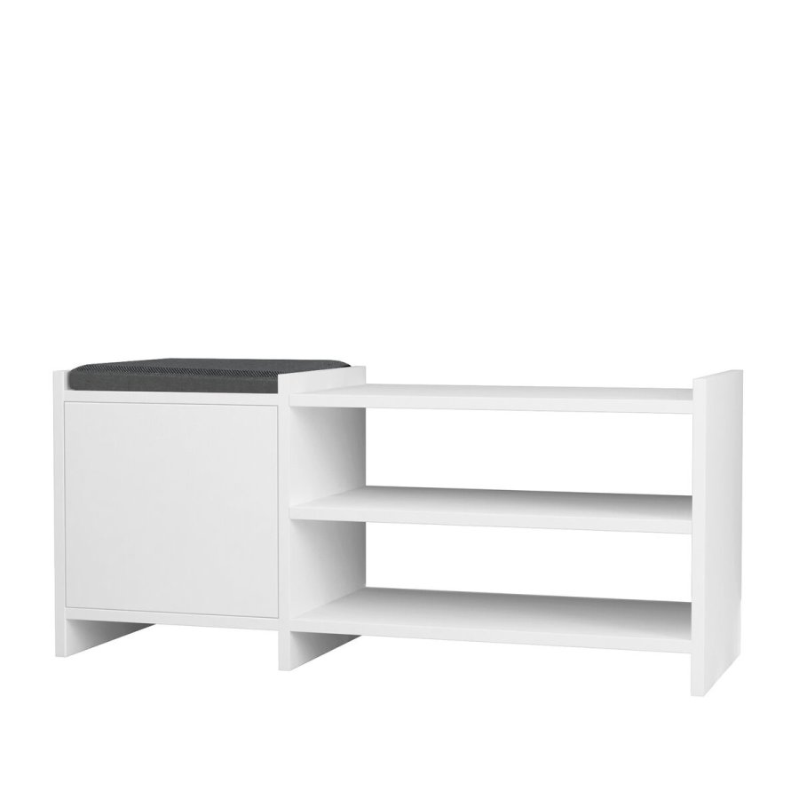 Skobnk Alexandra House Living Hvid Gr 100 x 44 x 35 cm 2 Hylder 1 dr #1