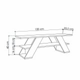 mbler Alexandra House Living Diagonal Brun 120 x 40 x 33 cm #6