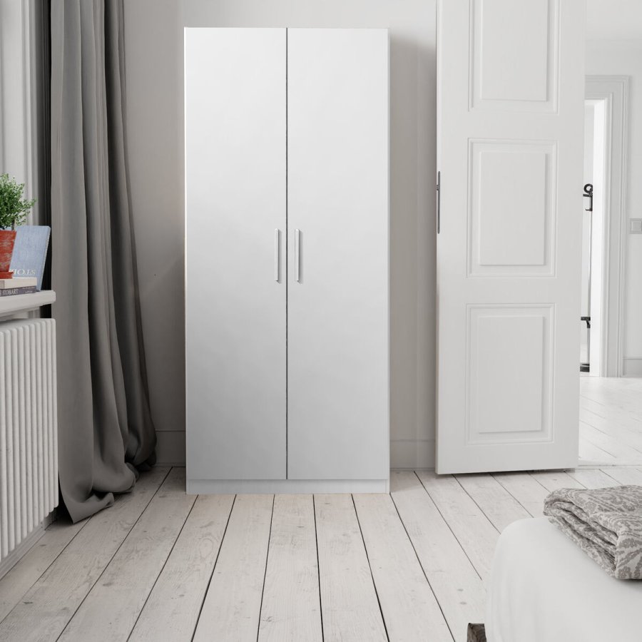 Skoskab Alexandra House Living Hvid 59 x 171 x 35 cm 2 dre 7 Hylder #8