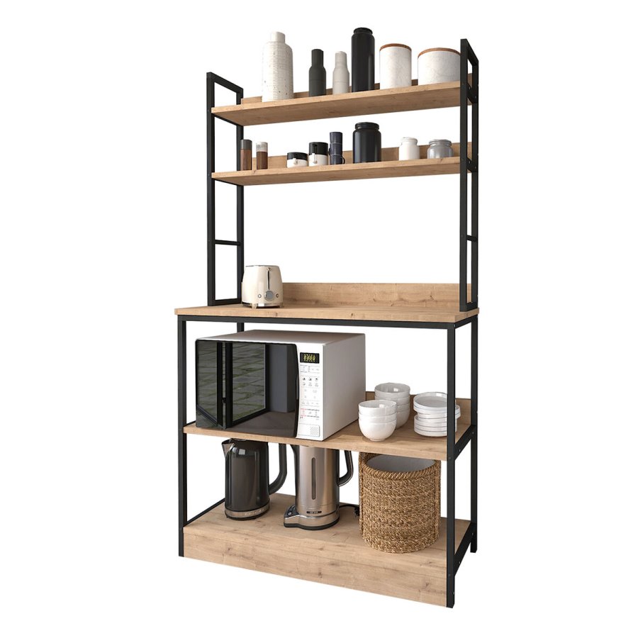 Spisekammer Alexandra House Living 101 x 160 x 36 cm 4 Hylder industriel Hylder #1