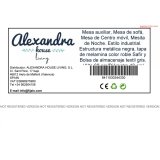 Sofabord Alexandra House Living Sort Gr Hrast Metal Tr MDP 43 x 60 x 43 cm #5