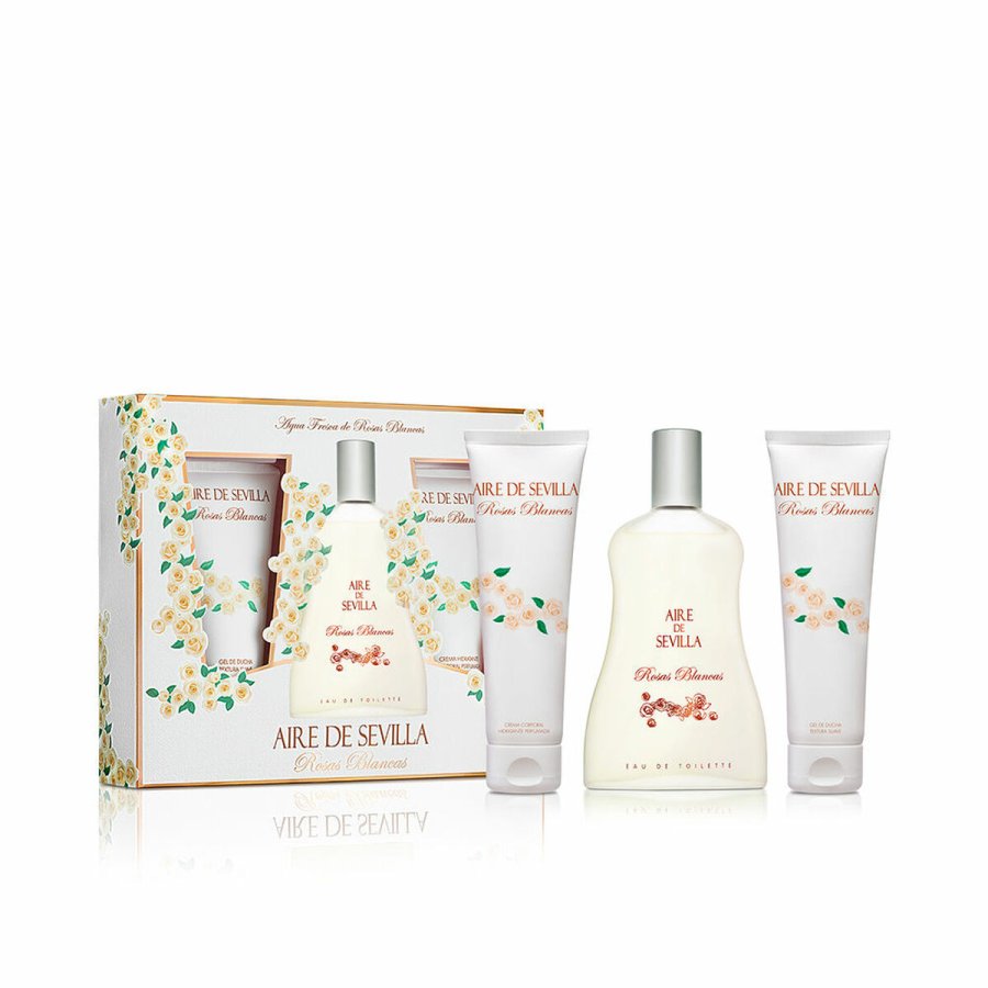 Parfume st til kvinder Aire Sevilla Rosas Blancas 3 Dele #1
