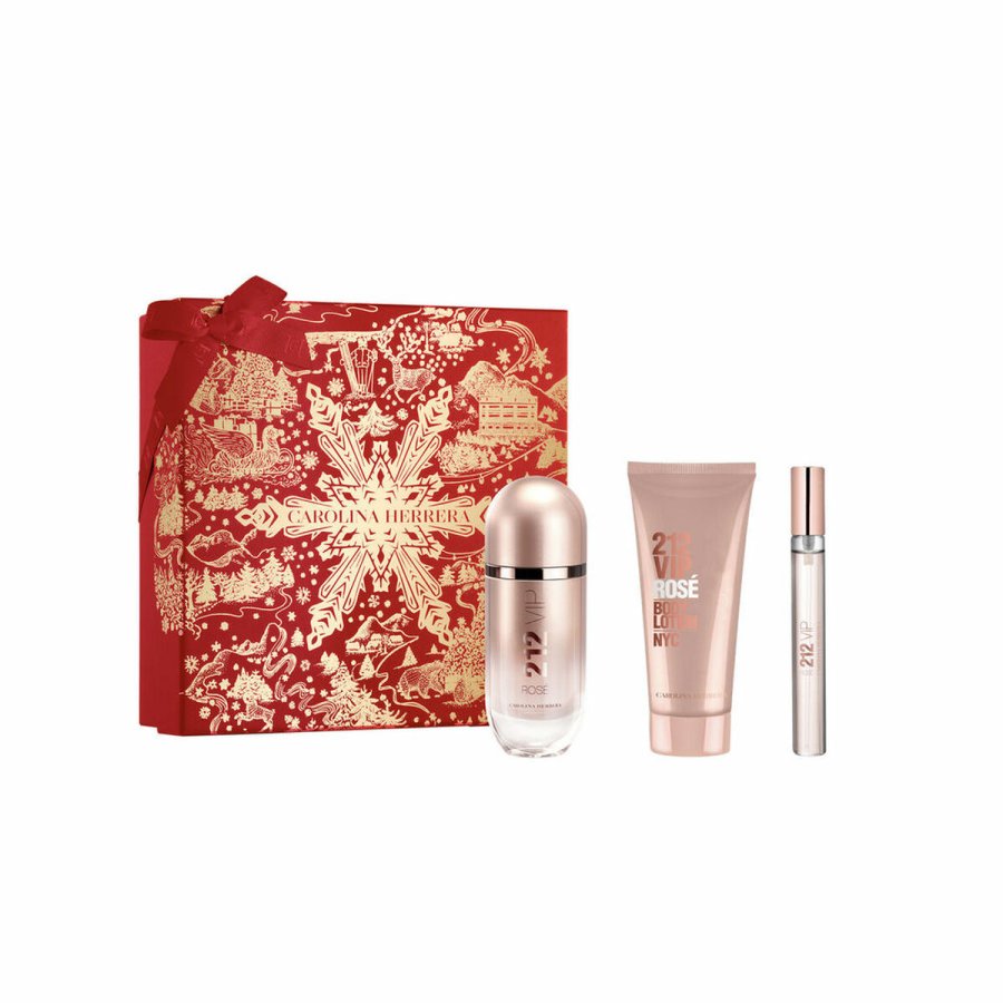 Parfume st til kvinder Carolina Herrera 212 VIP Ros 3 Dele #1