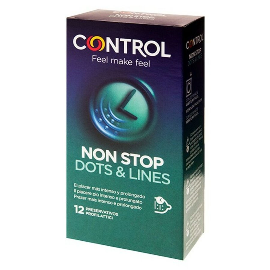 Kondomer Non Stop Dots & Lines Control (12 uds) #3
