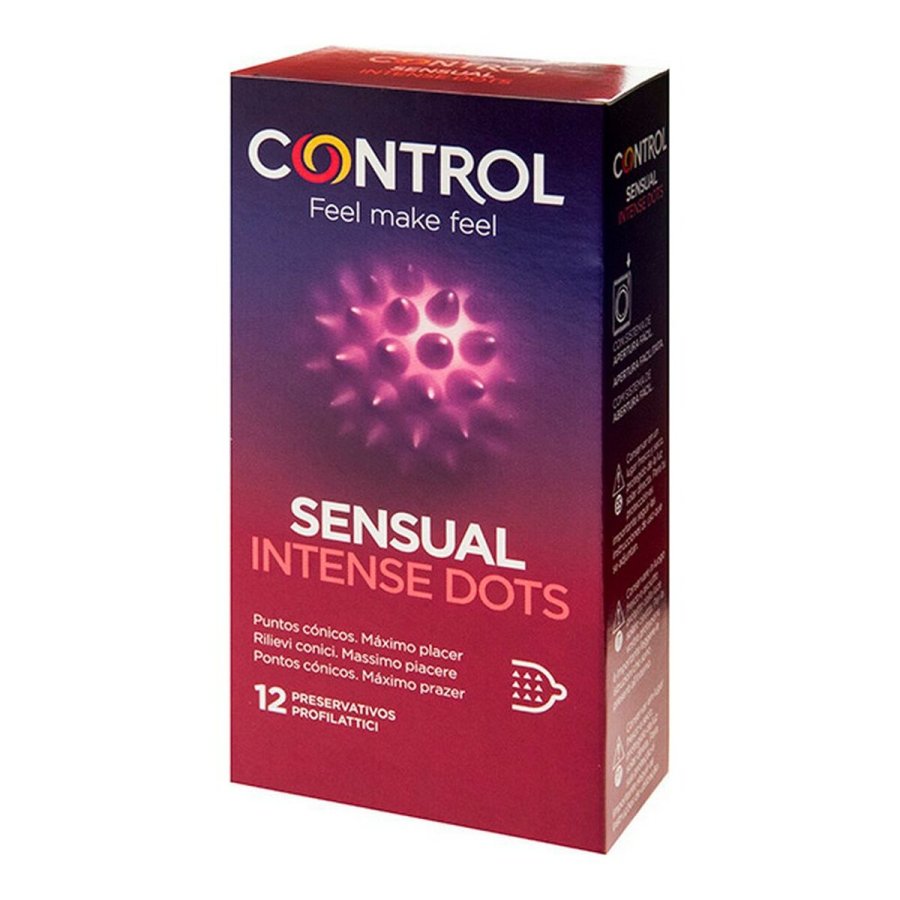 Kondomer Intense Dots Control 12 Dele #1
