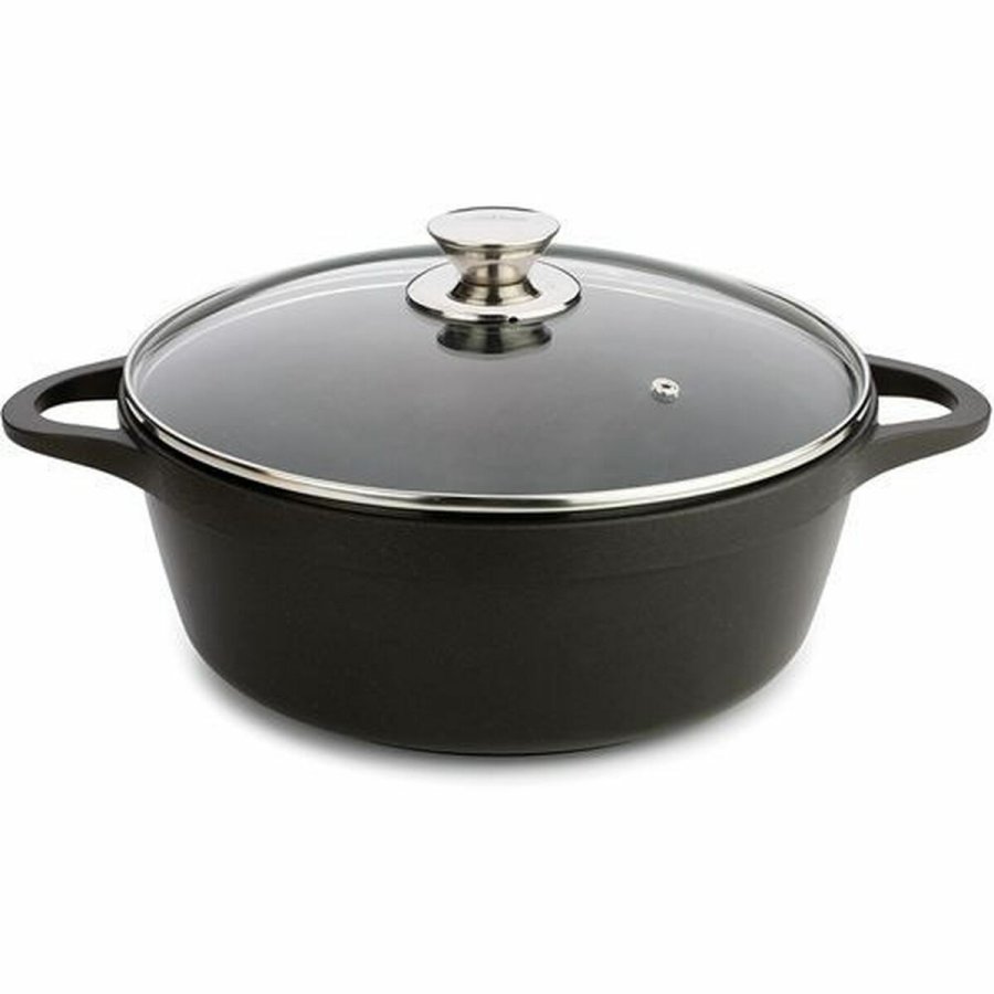Gryde Med Lg Valira 4141/25 Sort  24 cm #1