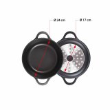 Gryde Med Lg Valira 4141/25 Sort  24 cm #13