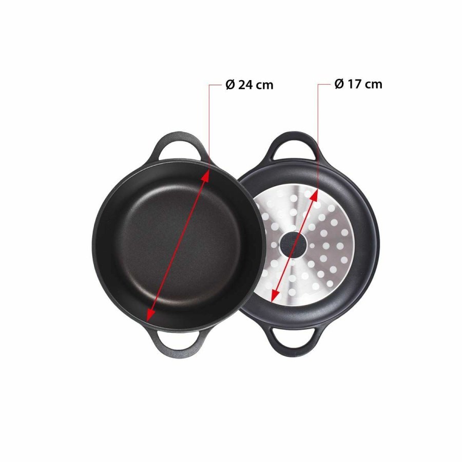 Gryde Med Lg Valira 4141/25 Sort  24 cm #13