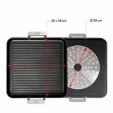 Grill Valira 4652/25 28 x 28 cm 25 x 28 cm Sort Metal Aluminium  28 cm #9