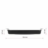 Grill Valira 4652/25 28 x 28 cm 25 x 28 cm Sort Metal Aluminium  28 cm #5