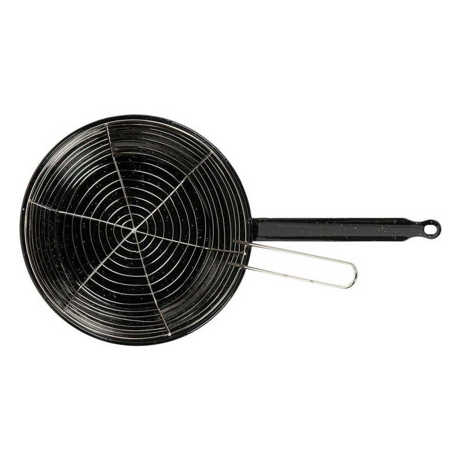 Stegepande med kurv Vaello Sort Glaseret stl ( 24 cm) #2