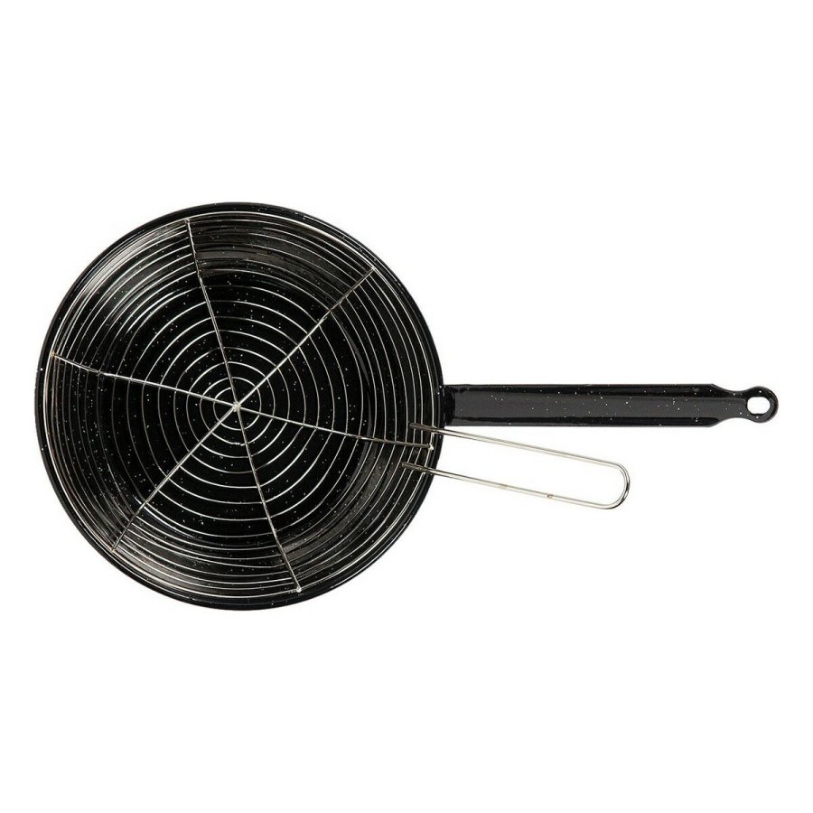 Stegepande med kurv Vaello Sort Glaseret stl ( 26 cm) #2