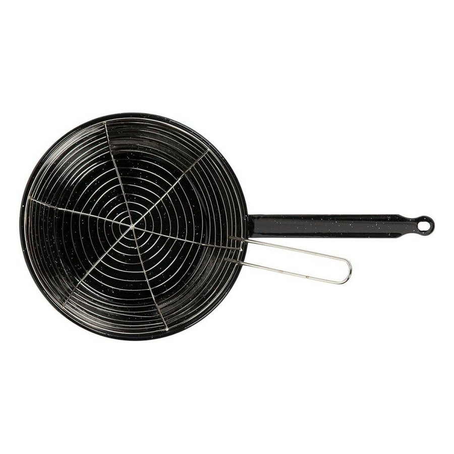 Stegepande med kurv Vaello Sort Glaseret stl ( 28 cm) #2