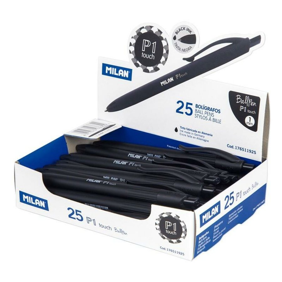 Skoletaske Milan MLN176511925 Sort (25 enheder) #1