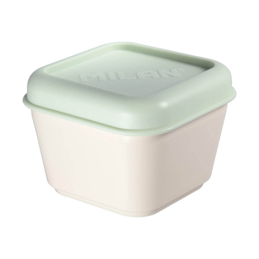 Firkantet madkasse med lg Milan Grn 330 ml 12 x 10 x 7 cm Plastik (1 enheder) #1