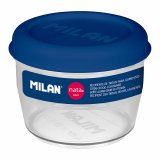 Hermetisk madkasse Milan 500 ml Bl Gennemsigtig Plastik Cirkulr  12 cm #1