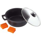 Gryde Med Glaslg BRA A270328 5,7 L ( 28 cm) Sort Metal Aluminium  28 cm Aluminio #5