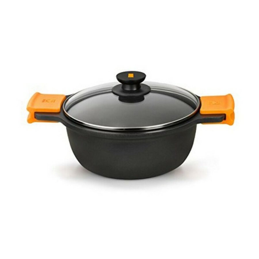 Gryde Med Glaslg BRA A270332 8,3 L  32 cm Sort Metal Aluminium Stbt aluminium #5