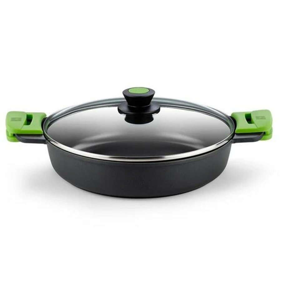 Gryde Med Lg BRA PRIOR Sort Aluminium 2,3 L  24 cm (1 enheder) #1