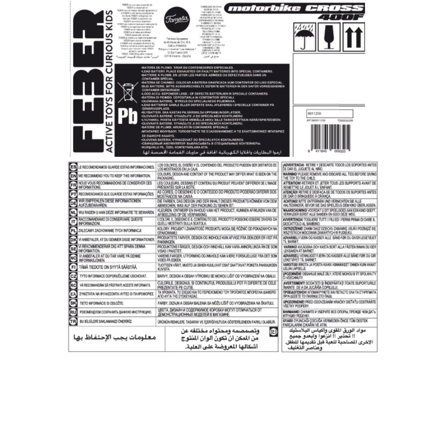 Motorcykel Feber 800011250 Rd #3