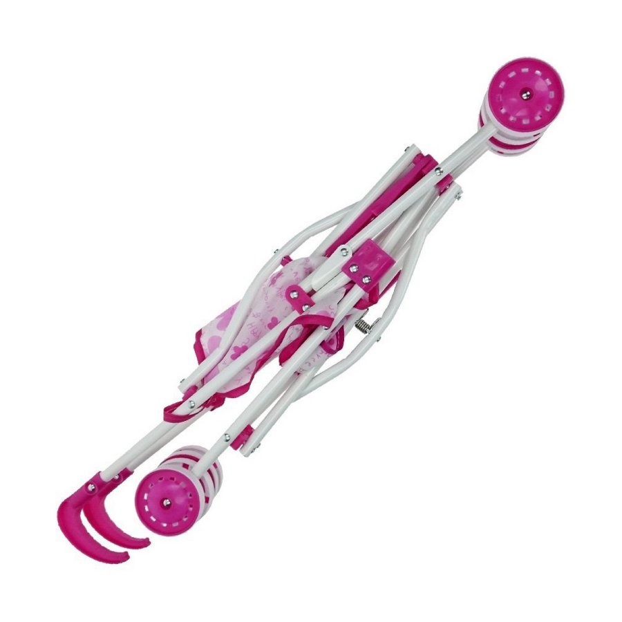 Lille Barnevogn til Dukker Reig Foldbar Pink 25,5 x 41,5 x 55,5 cm #2
