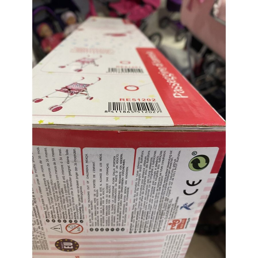 Lille Barnevogn til Dukker Reig Bl Pink Foldbar 25,5 x 41,5 x 55,5 cm #2