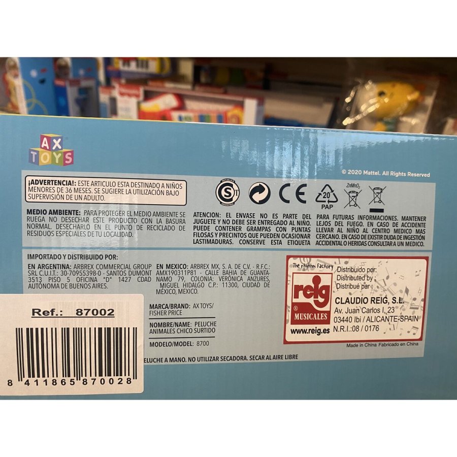 Bamse Fisher-Price Elefant 20 cm Plastik #6