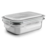 Madkasse Ibili 669304 S�lvfarvet Rustfrit st�l Rektangul�r 400 ml #1