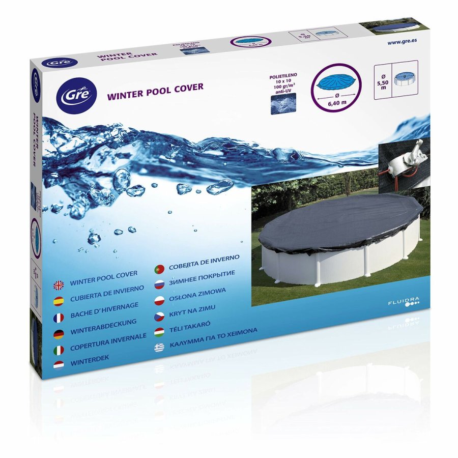 Swimmingpool Cover Gre CIPR451  460 cm Sort #1