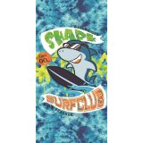 Mikrofiberhndklde Secaneta Sharklub 75 x 150 cm #1