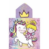 Poncho-hndklde med Htte Secaneta Unicornprins 60 x 120 cm #1