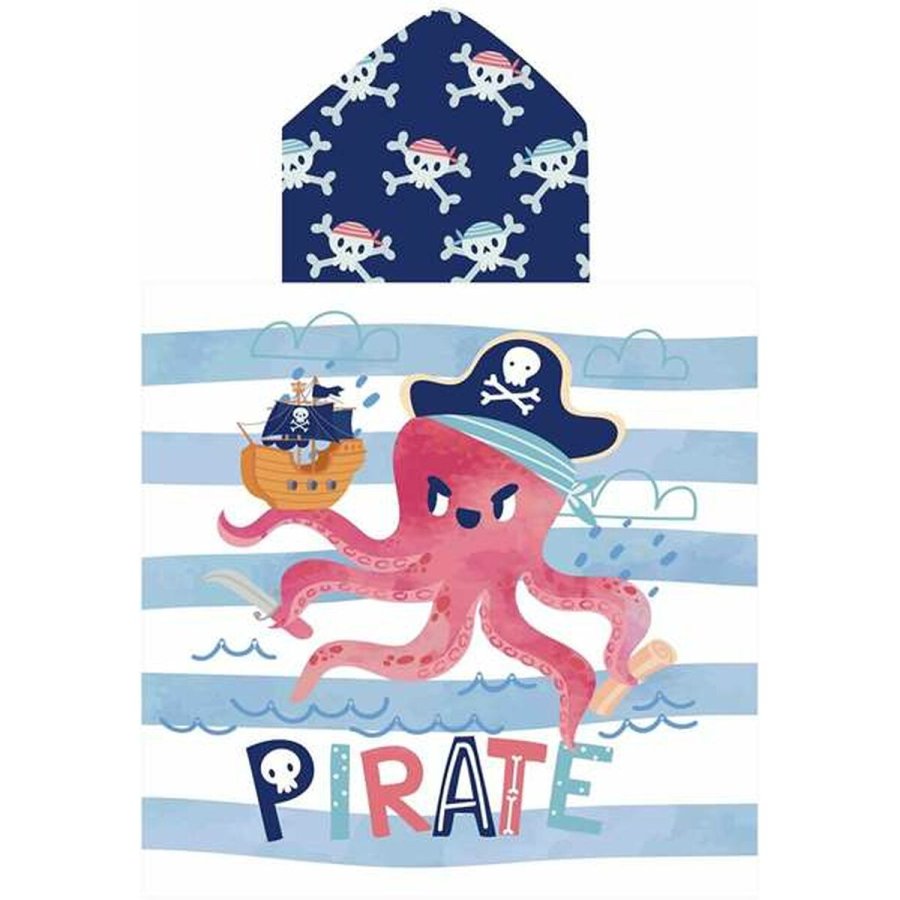 Poncho-hndklde med Htte Secaneta Piratepolp 60 x 120 cm #1