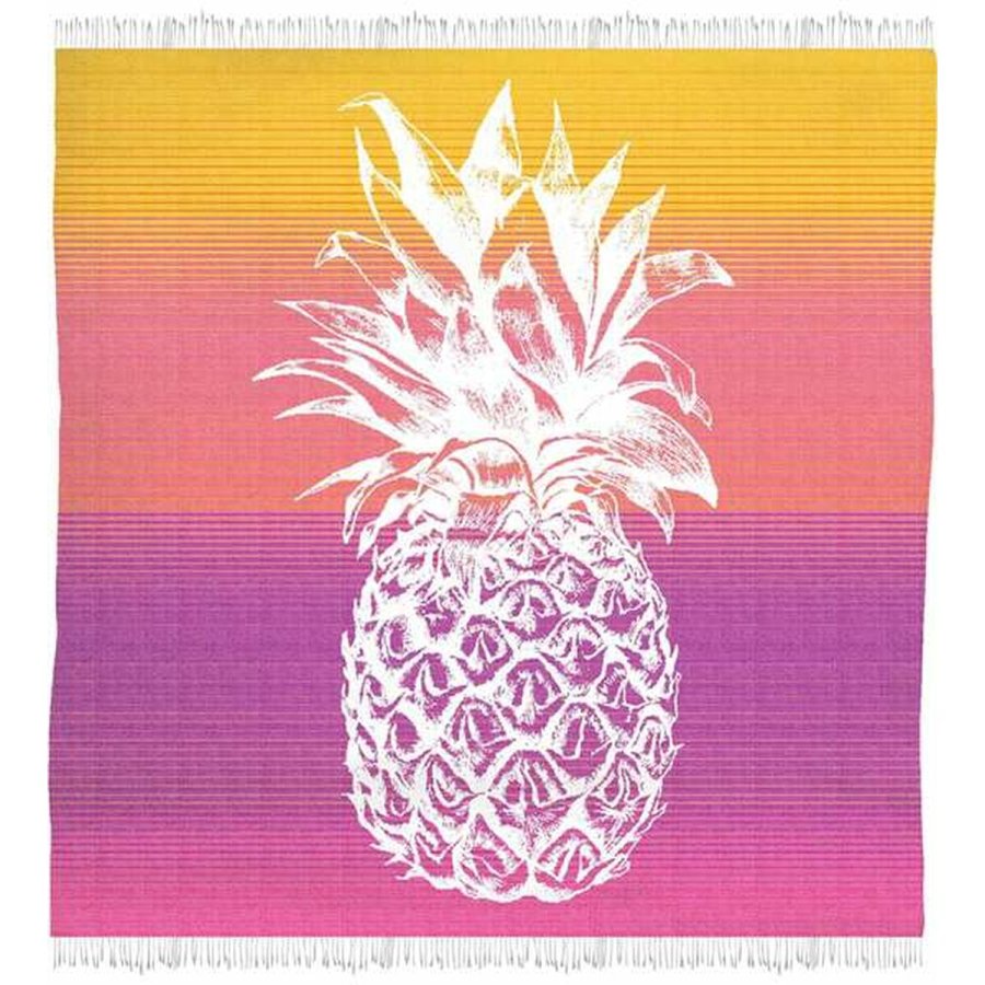 Strandhndklde Secaneta Fouta 170 x 170 cm Dobbelt Ananas #2