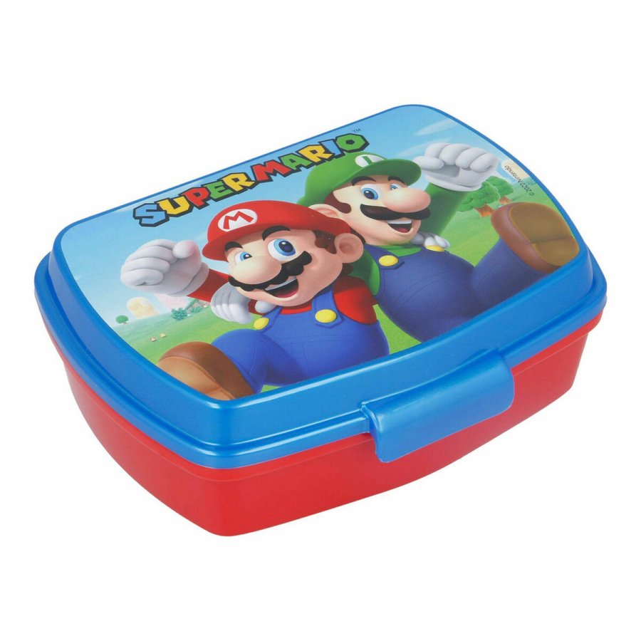 Madkasse til Sandwich Super Mario Plastik Rd Bl (17 x 5.6 x 13.3 cm) #1
