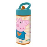 Vandflaske Peppa Pig Having fun Pink PVC 410 ml #1