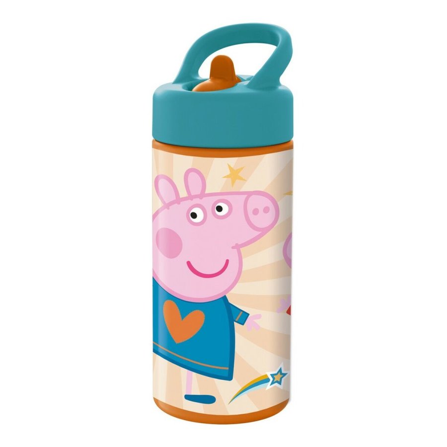 Vandflaske Peppa Pig Having fun Pink PVC 410 ml #1