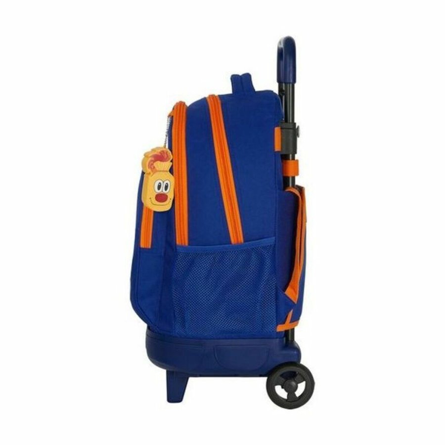 Skolerygsk med Hjul Compact Valencia Basket M918 Bl Orange (33 x 45 x 22 cm) #3
