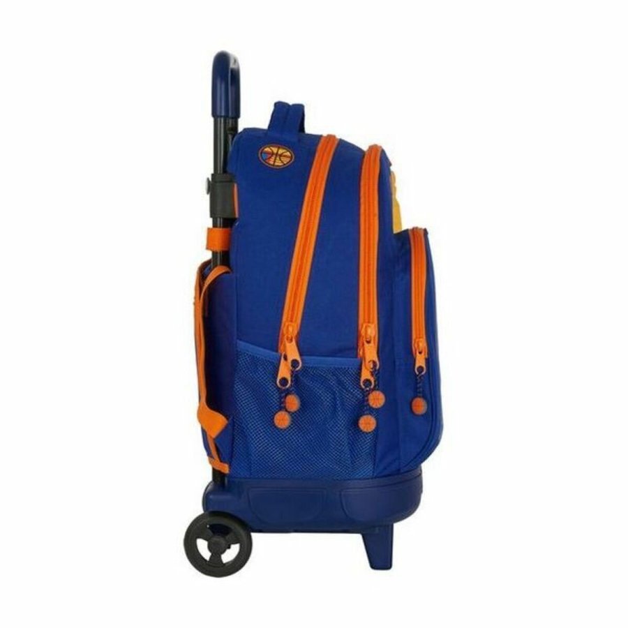 Skolerygsk med Hjul Compact Valencia Basket M918 Bl Orange (33 x 45 x 22 cm) #4