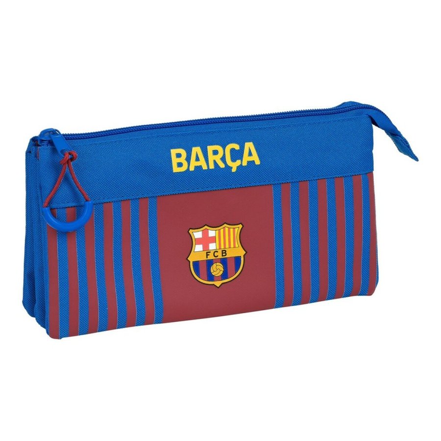 Tredobbelt bretaske F.C. Barcelona M744 22 x 12 x 3 cm Rdbrun Marinebl #1