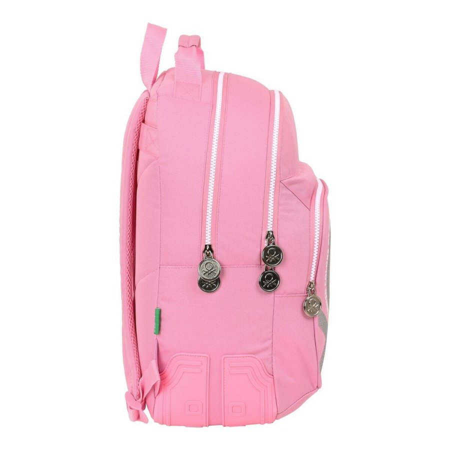 Skoletaske Benetton Pink (32 x 42 x 15 cm) #3
