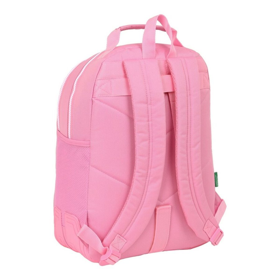 Skoletaske Benetton Pink (32 x 42 x 15 cm) #4