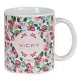 Krus Vicky Martn Berrocal Rosebloom Keramik Multifarvet (350 ml) #1