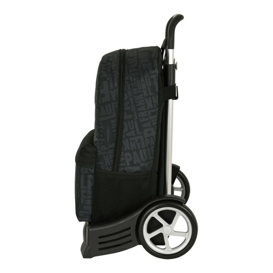 Skolerygsk med Hjul Paul Frank Team player Sort 30 x 46 x 14 cm #4