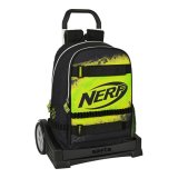 Skolerygsk med Hjul Nerf Neon Sort Lime (31 x 44 x 17 cm) #1