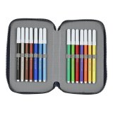 Dobbelt penalhus F.C. Barcelona Corporativa Bl Rdbrun 12.5 x 19.5 x 4 cm (28 Dele) #2