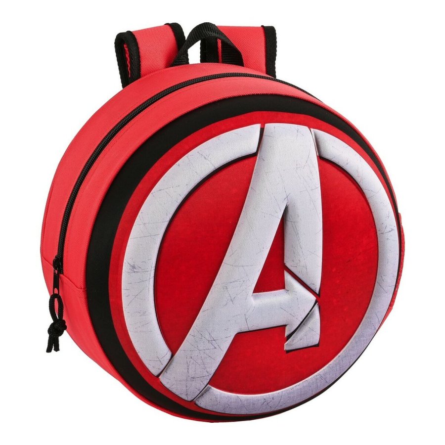 3D Skoletaske The Avengers Rd Sort Hvid (31 x 31 x 10 cm) #1